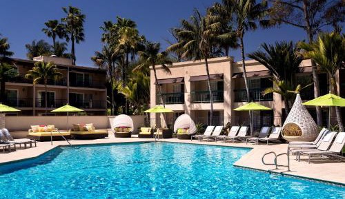 Double Room with Two Double Beds and Pool View