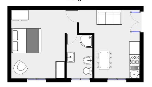 One-Bedroom Apartment with Terrace- Albegna-