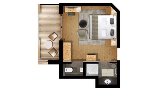 Zirben Deluxe Double Room with Balcony