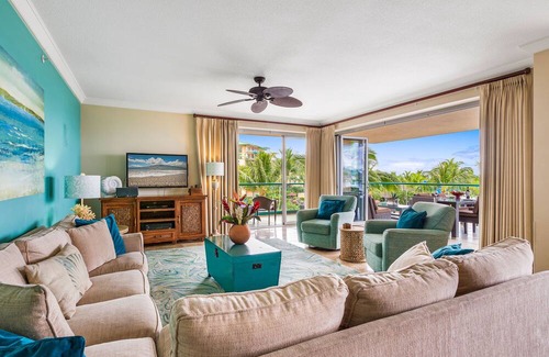 Honokowai Condo | Maui Resort Rentals: Honua Kai Konea 351, 3BR w/ Direct Oceanfront Views + B.B.Q. on Balcony!