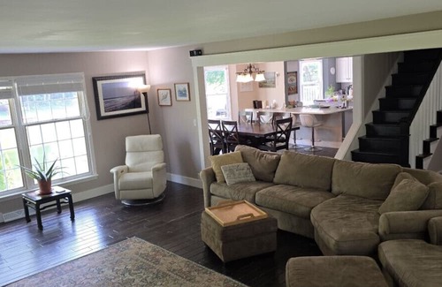 Spring Lake House | Waterfront home Spring Lake hot tub, firepit, gas grill fishing