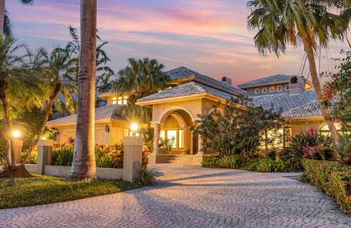 Harbor Beach House | Mediterranean Villa Heated Pool Venice of America Riverside View Venetian Key Resldences