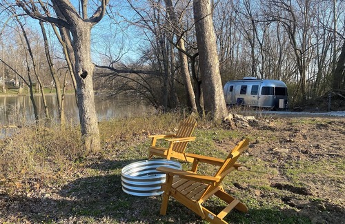 Indianapolis House | Waterfront Airstream! Brand new unit right on the River Bank!