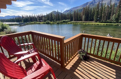 Denali Cabin | Newly built "tiny home" cabin on private lake with mountain views. Pet Friendly!