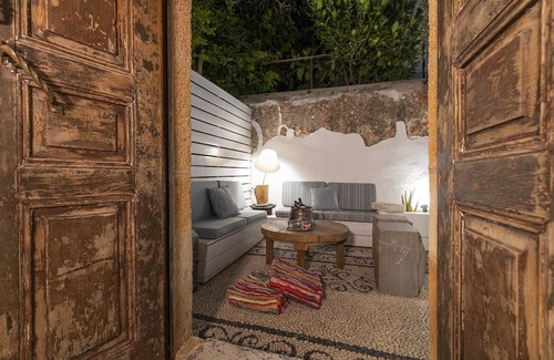 Lindos Cabin | Boho style luxury lodge with private courtyard in the heart of Lindos.