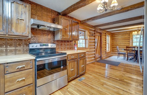 Wellston Cabin | Rustic Wellston Cabin w/ Pond & ATV Trail Access!