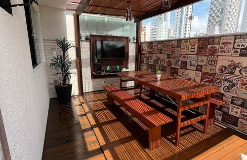 Nacoes Apartment | Lindo Apartamento, Região Central, rua Reta mar e Jacuzzi Privativa!