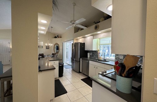 Overbrook Gardens House | "Charming 3-Bed, 2-Bath Furnished Pool Home in Sarasota - 2227 Sq Ft of Comfort