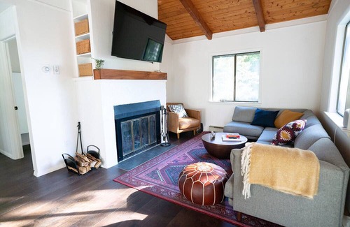 Copake Lake House | Modern hilltop chalet-style cabin @ Copake Lake