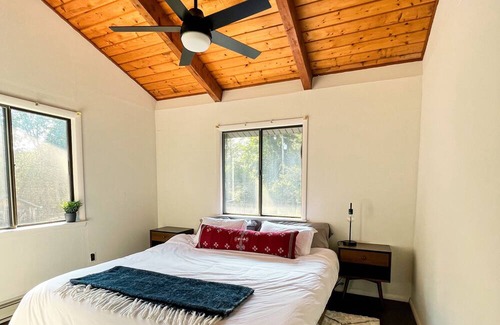 Copake Lake House | Modern hilltop chalet-style cabin @ Copake Lake