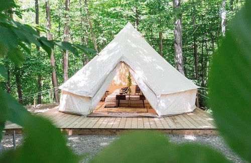 Miller Lake House | "The Palm" Unique Glamping Tent near Tobermory