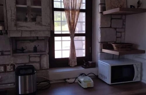 Pella Region Villa | Silent, sea view, breezy house in a seaside village with garden.Family friendly