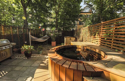 Bedford-Stuyvesant House | Shared Space in Bed Stuy Suite with Hot Tub, Grill, Sauna & Gym