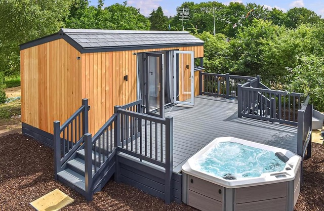 Brand new for 2021 is this stunning open plan modern hotel suite lodge.