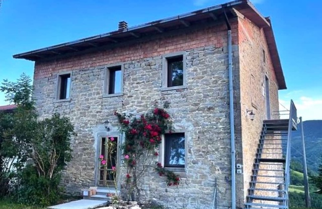 House in the woods with mountain views