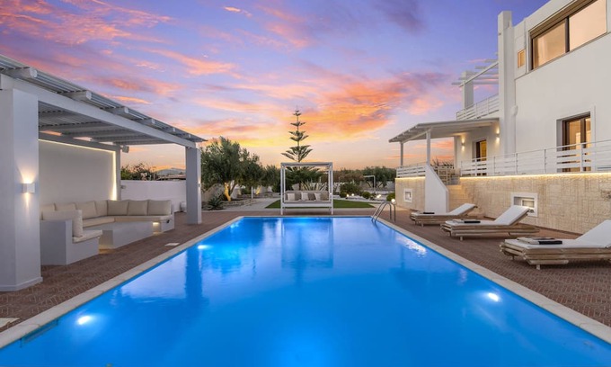 Adamas Villa | Villa Eva Milos: 4 Bedroom, Private Pool & BBQ, 200m away from the beach