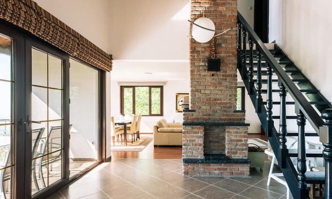 Derbent Apartment | Chic Flat w Terrace, Garden, Fireplace in Nature