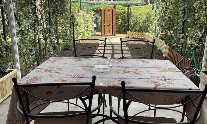 Marina di San Nicola Apartment | Ground floor in residence with pool very central