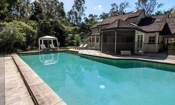 Nerang House | Elegant Family Home with Pool & Wildlife