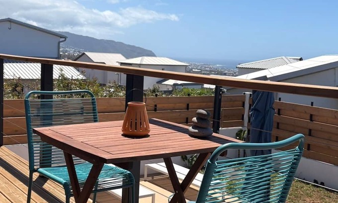 Sainte Marie Villa | Modern villa with swimming pool, panoramic view - near airport